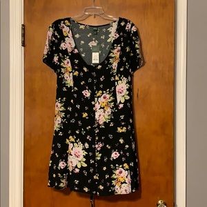 Wild Fable Floral corset tie dress